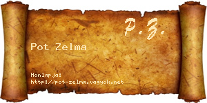 Pot Zelma névjegykártya